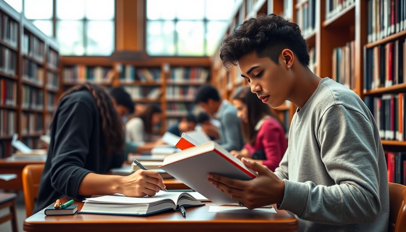 Students working in research laboratory
