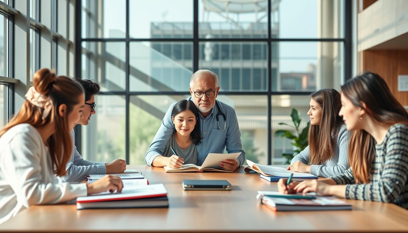 Student developing practical and academic skills